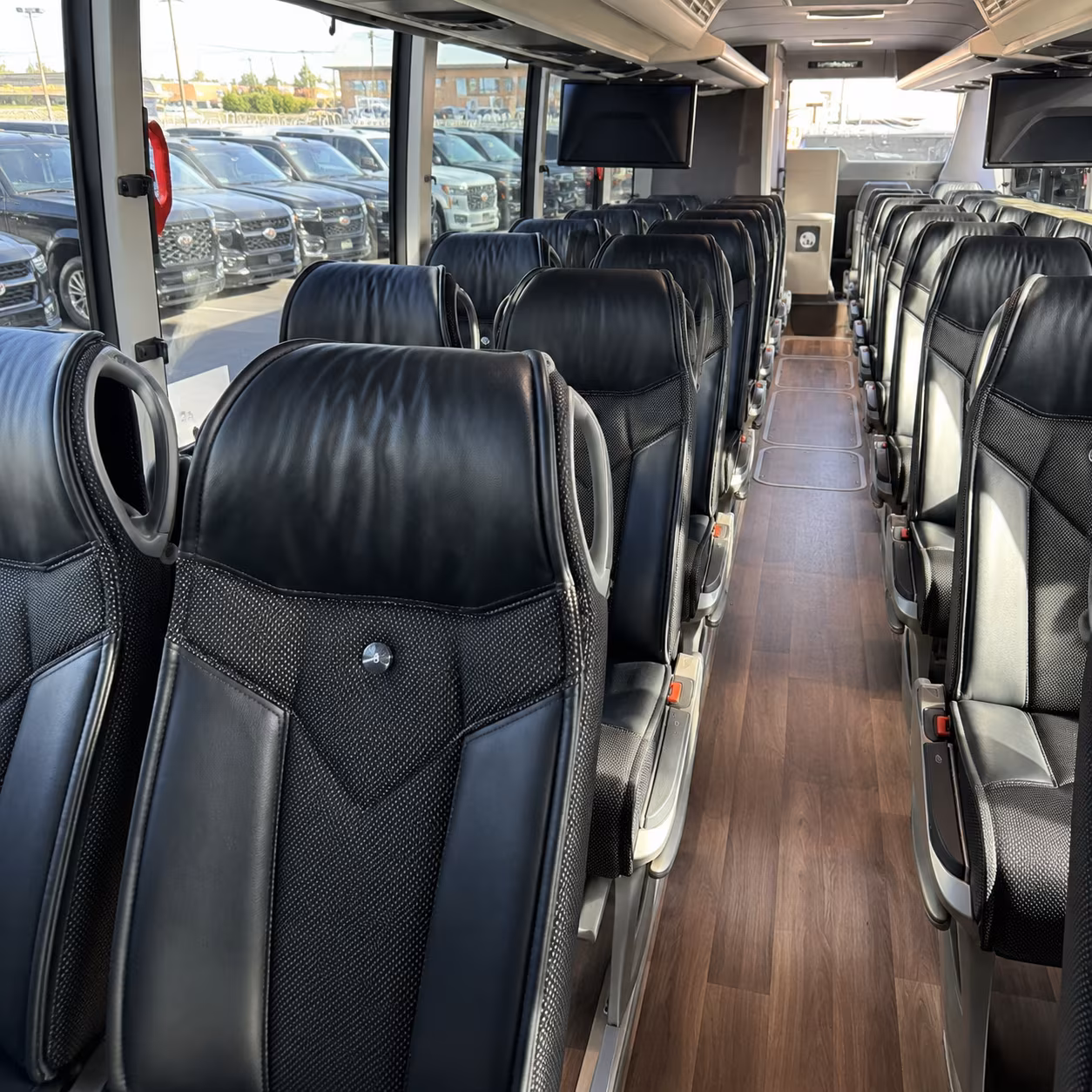 boulder charter bus services interior